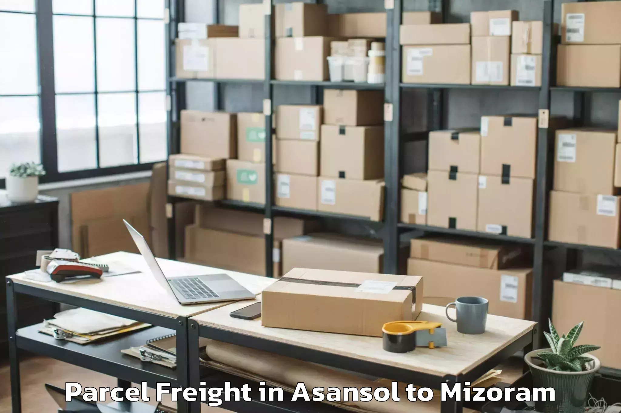 Efficient Asansol to Aizawl Parcel Freight